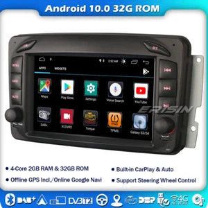 Android 10 Autoradio CarPlay DAB+GPS 4G Navi Mercedes G/C Klasse CLK Viano Vito - Bild 1 von 14