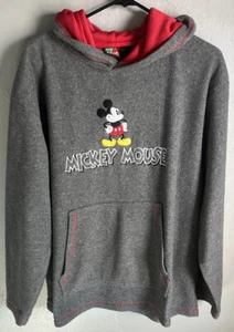 MICKEY MOUSE - Mickey Unlimited Fleece Men's Sweatshirt Size L Gray VINTAGE - Picture 1 of 12