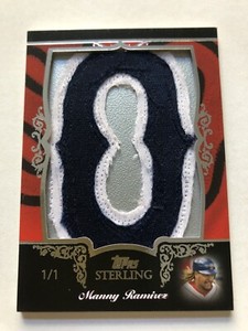 2007 Topps Sterling MANNY RAMIREZ Game Used Letter “O” 1/1