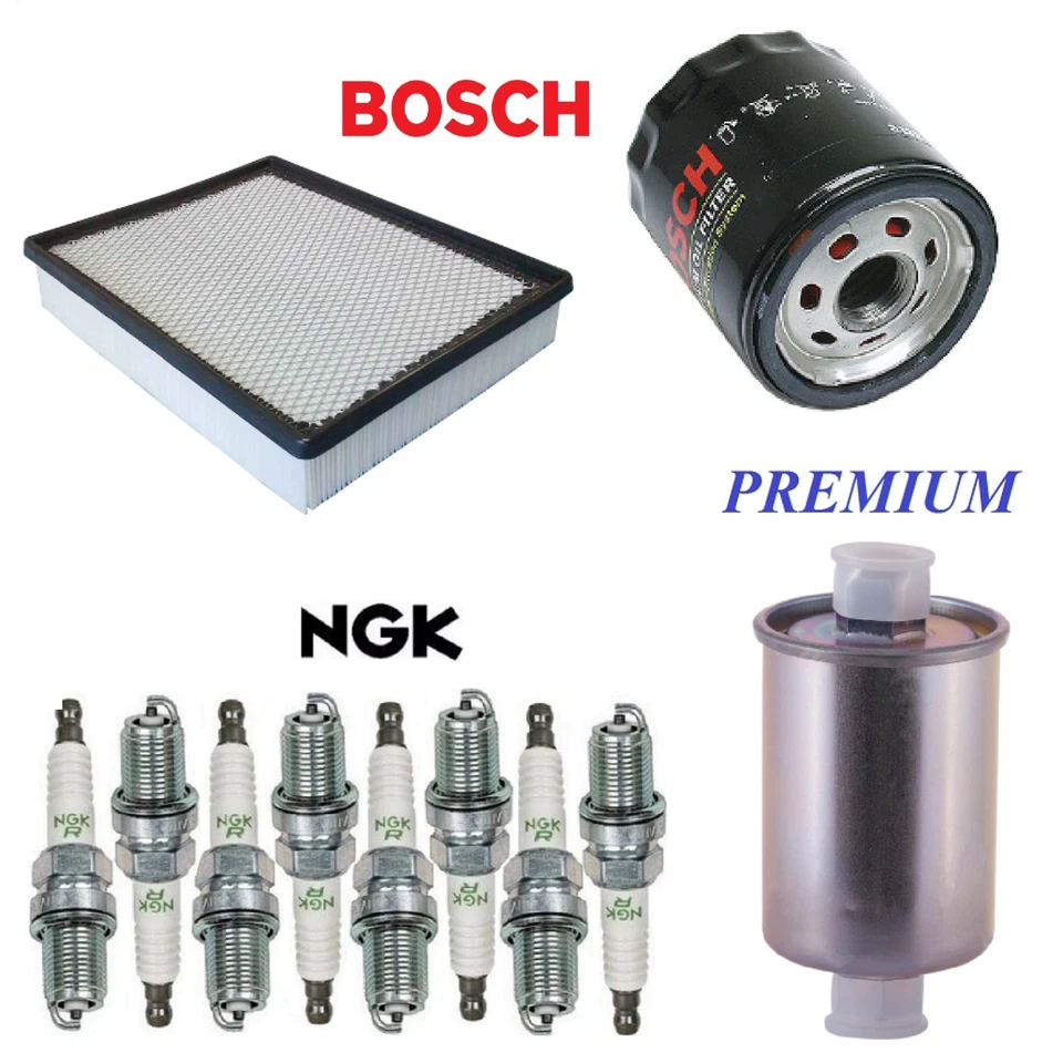Kit de puesta a punto filtros de aceite de aire bujías aptos para GMC YUKON XL 1500 5,3 L 2000-2001 Foto 1 de 1