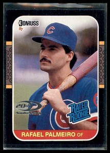2001 Donruss Rookie Reprints Rafael Palmeiro 0759/1987 Chicago Cubs #RR18