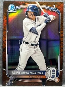 Franyerber Montilla 2025 Bowman Chrome Prospects #BCP-5 Reptilian Orange 10/25 - Picture 1 of 3