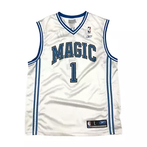 CAMISETA REEBOK ORLANDO MAGIC TRACY MCGRADY GRANDE L PARA HOMBRE #1 BLANCA BALONCESTO NBA - Imagen 1 de 2