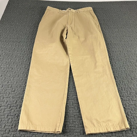 Georgia Bulldogs Khaki Pants Mens 32x30 Beige Straight Leg Chino NCAA Cover