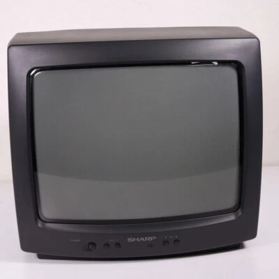 Sharp 13G-M60 13" CRT Television Color RETRO  TV With Remote 240p Coax IT WORKS! - Image 1 of 4