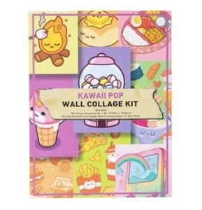 Nuevo en caja Kit de collage de pared Kawaii Pop 30 mini carteles de 6 × 8" y 140 pegatinas de montaje - Imagen 1 de 4