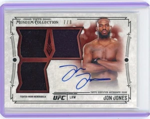 2015 Topps Museum Collection Jon Jones #SSAR-JJ Signature Swatches Auto 7/8 - Picture 1 of 2