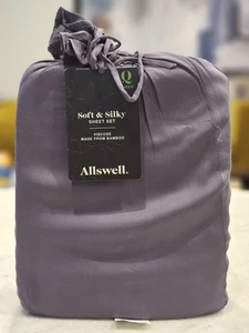 Allswell Soft & Silky 4-teiliges Hai Rayon aus Bambus Satin Queen Set - Bild 1 von 5