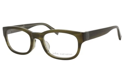 John Varvatos V337-AF Anteojos Para Hombre Oliva/Plateado Borde Completo Marco Óptico 50mm Foto 1 de 4