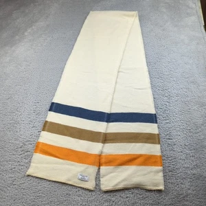Faribault Woolen Mill Scarf 38x9 Striped Revival Wool USA Dapper Men Point - Picture 1 of 15