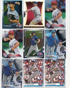 HUGE LOT (27) YU DARVISH BASE INSERTS PARALLELS NO DUPES RANGERS PADRES CUBS - Picture 1 of 3