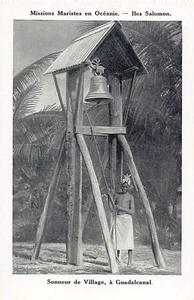 Solomon Islands - GUADALCANAL - The Village Bell - Publ. Marist Missions in Ocea - Picture 1 of 2
