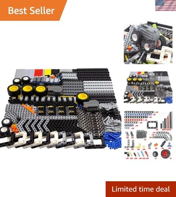 Piezas técnicas de enclavamiento color aleatorio 413 piezas - perfectas para constructores creativos Foto 1 de 4