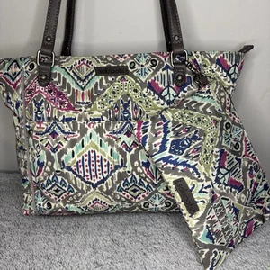 Sakroots Artist Circle Metro Tote Bag And Clip On Pouch Multicolor - Picture 1 of 10