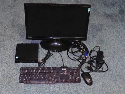 HP EliteDesk 800 G2 Mini | Intel Core i5  | 16GB RAM | 256GB SSD w/ 20" monitor - Image 1 of 3