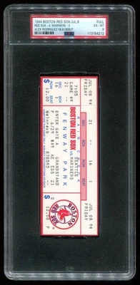 Билет на 8 июля 1994 Red Sox Mariners PSA 6 EX-MT Алекс Родрикес 1-й гм карьеры - Изображение 1 из 3
