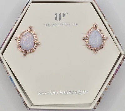 Bomb Party October Earrings ER67011 Forged To Glow - Rose Gold Plating - Image 1 of 2