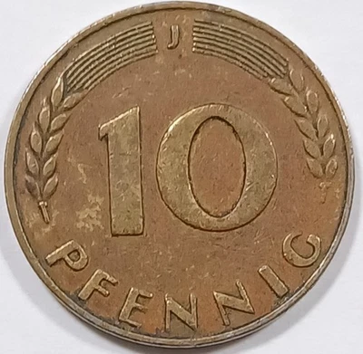 GERMANY 10 PFENNIG 1949 J Bank Deutscher Lander - Image 1 of 2