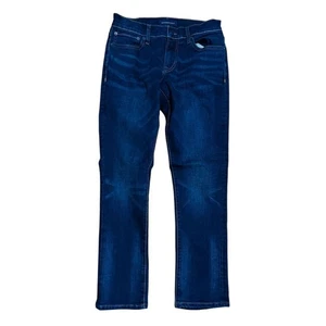 Aeropostale Jeans Women's Slim Straight Dark Blue Denim Jeans Size 27 Y2K Aero - Picture 1 of 9