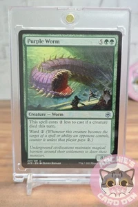 Magic the Gathering Purple Worm Promo Stamp AFR 201/281 NEARMINT - Picture 1 of 3
