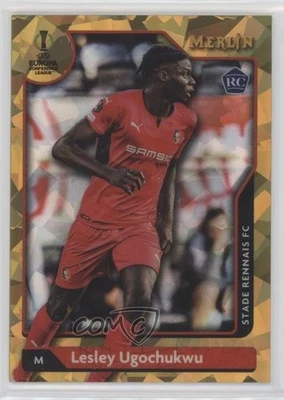 2021-22 Topps Merlin Collection Chrome UCL /50 Lesley Ugochukwu #8 Rookie RC - Image 1 of 2