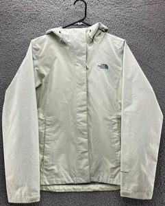 The North Face Women’s DryVent Waterproof Rain Jacket Sz S Pale Green Hooded - Picture 1 of 10