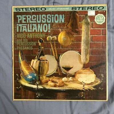PRECUSSION ITALIANO Vico Anthony RARE COLORED VINYL Space Age Pop EXOTICA Jazz - Image 1 of 4