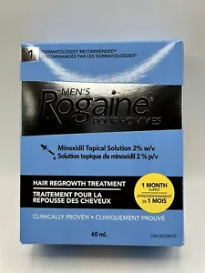 NEW! IN BOX!! Rogaine Men's 2% Minoxidil Solution Hair Loss & Regrowth 60mL - Picture 1 of 4