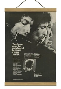 Bob Dylan "Greatest Hits Vol.II" Original Promo Ad, Mounted w/Magnetic Frame! - Picture 1 of 3