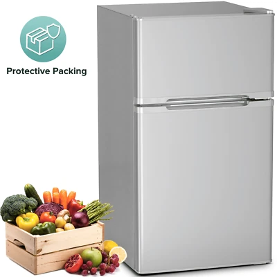 Puerta doble 3,5 Cu. Refrigerador compacto ft con congelador de puerta superior Foto 1 de 4