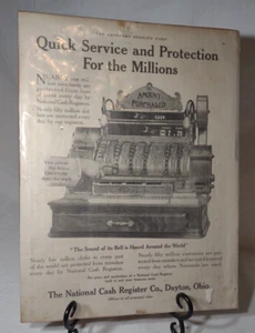 Registratore di cassa nazionale Co. Pubblicità "Servizio Rapido e Protezione Per Milioni"  - Foto 1 di 5
