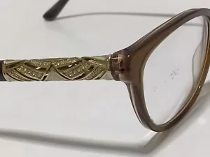 BVLGARI Ladies CRYSTALS ORNAMENT Glasses FRAME Serial#BB1832077 ( 55-16 140 ) - Picture 1 of 18