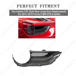 Dry Carbon CPS Style Rear Lamp Duct Replacement for 15-19 488 GTB & Spider - Bild 1 von 7