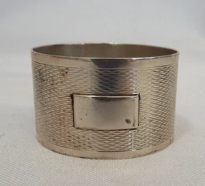 1963 Robert Pringle Birmingham Sterling Silver Napkin Ring ENGLISH Hallmarks 21g - Picture 1 of 15