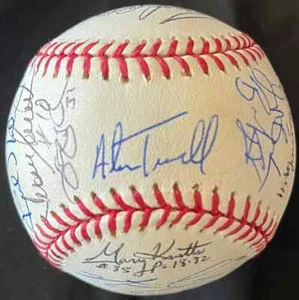 2004 Detroit Tigers Autographed Team Baseball - Player's Closet Project - Picture 1 of 5