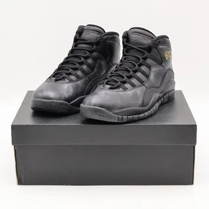 310805-012 Nike AIr Jordan 10 Retro NYC New York City Black Metallic Gold Grey - Bild 1 von 10