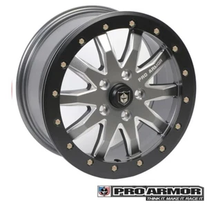 Pro Armor Titanium Halo10 16x7 5x114.3 Polaris RZR PRO Turbo R Beadlock P16078HT - Picture 1 of 3
