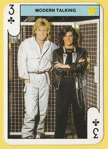 1988 Monty Gum Stars Play Pop Film Star Spielkarte - Modern Talking - Bild 1 von 2