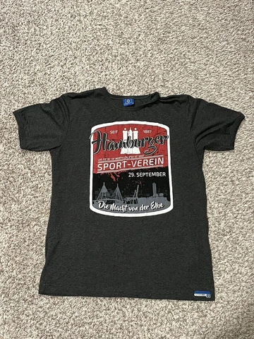 Hamburg SV Soccer T Shirt Adult Medium Bundesliga HSV Raute 1887 MINT Cover