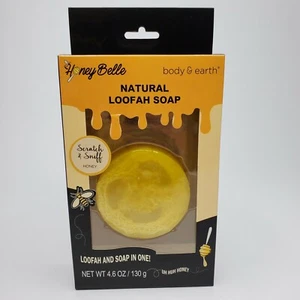 Honey Belle natürliche Luffah Seife von Körper & Erde Luffa und Seife in einem! - Bild 1 von 4