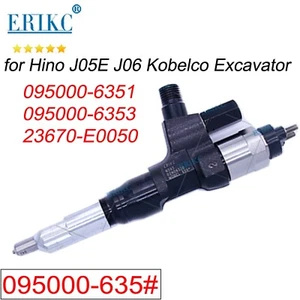 095000-6353 23670-E0050 Diesel Injector 095000-6351 For Hino J05E J06 Kobelco - Picture 1 of 8