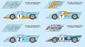 Decals Porsche 917k Sebring 1971 1:32 1:24 1:43 1:18 slot 917 K Test calcas - Bild 1 von 5