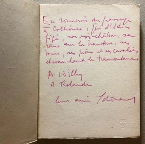 Édouard Loeb — L'Île — envoi autographe à Willy Mucha — Les Pas perdus — 1951. - Picture 1 of 9