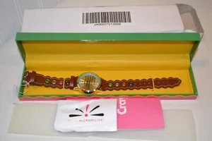 Isaac Mizrahi Loves Crayola Women's Leather Wrist Watch Analog - Picture 1 of 6