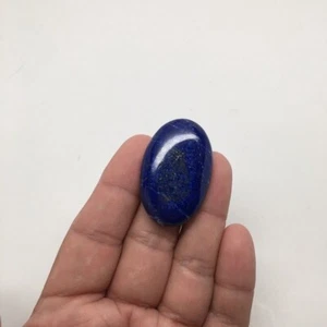 14.3Grams Natural Oval Shape Lapis Lazuli Cabochon Flat Bottom @Afghanistan,C383 - Picture 1 of 5