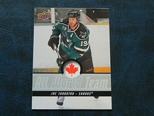 2008-09 08/09 Upper Deck UD All World Team AWT11 Joe Thornton San Jose Sharks