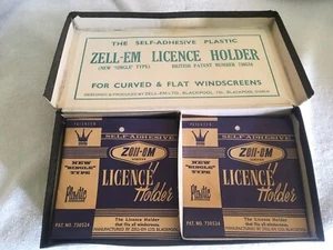 Zell-Em Clear Tax Disc Holder NOS 1960’s Period BMC - Picture 1 of 4