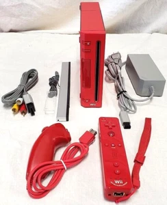 Nintendo Wii Limited Edition RED Video Game Console Home System GameCube RVL-001 - Picture 1 of 3