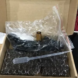 Glass Amber Dropper Bottles for Essential Oils 2ml 50 Pack New W/Droppers/caps - Picture 1 of 2