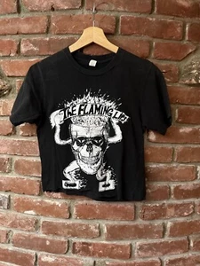 Vintage 2000s Flaming Lips Cropped Shirt S/XS Evil Music Not People - Picture 1 of 6